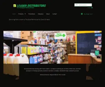 Leaderdistributors.com(Food Packaging) Screenshot