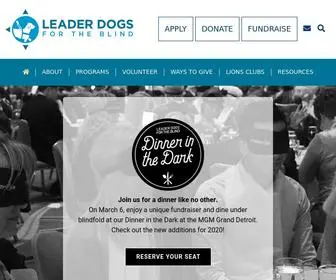 Leaderdog.org(Leader Dogs for the Blind) Screenshot