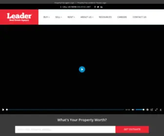 Leaderestateagents.com.au(Leader Real Estate Agency) Screenshot