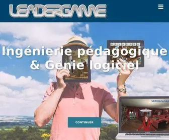 Leadergame.fr(Ingénierie pédagogique & génie logiciel pour des serious games innovants) Screenshot