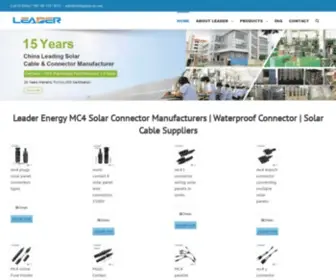 Leadergroup-CN.com(MC4 solar connector manufacturers) Screenshot