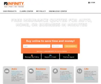 Leaderinsurance.com(Infinity Insurance) Screenshot
