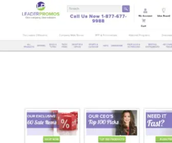 Leaderpromos.com(Unique Promotional Products) Screenshot