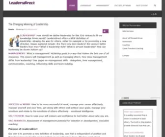 Leadersdirect.com(Leadership) Screenshot