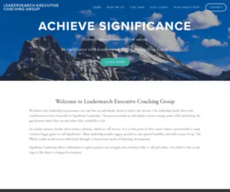 Leadersearch.com(Leadersearch Executive Coaching Group) Screenshot