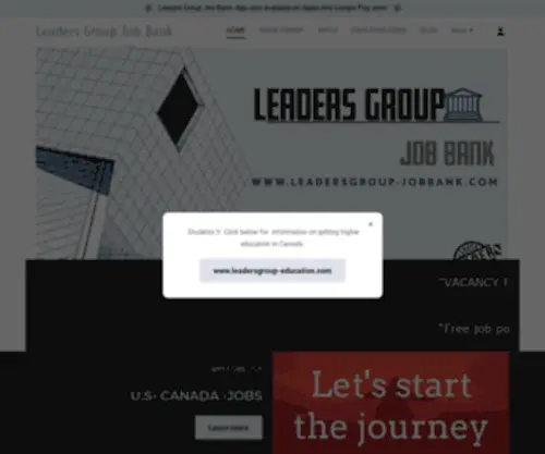 Leadersgroup-Jobbank.com(Leaders Group Job Bank) Screenshot