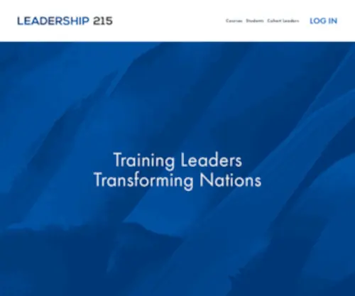 Leadership215.com(Leadership 215) Screenshot
