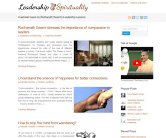 Leadershipandspirituality.com(A website) Screenshot