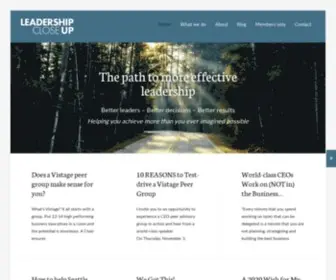 Leadershipcloseup.com(Leadership Close Up) Screenshot