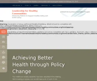 Leadershipforhealthycommunities.org(Leadershipforhealthycommunities) Screenshot