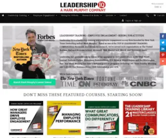 Leadershipiq.com(Leadership Training and Hiring Skills by Mark Murphy) Screenshot