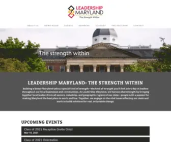 Leadershipmd.org(LEADERSHIP MARYLAND) Screenshot