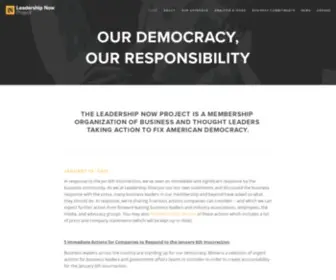 Leadershipnowproject.org(The Leadership Now Project) Screenshot