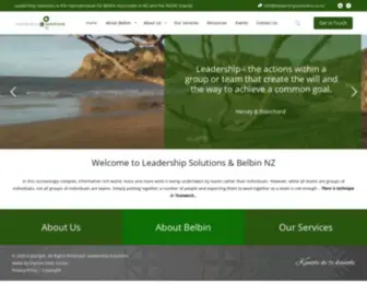 Leadershipsolutions.co.nz(Leadership Solutions & Belbin NZ) Screenshot