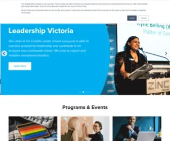 LeadershipVictoria.org(Leadership Victoria) Screenshot