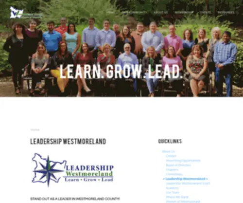 Leadershipwestmoreland.com(Leadership Westmoreland) Screenshot