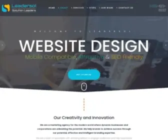 Leadersol.com(Professional High Quality Small Business Custom Web Design) Screenshot