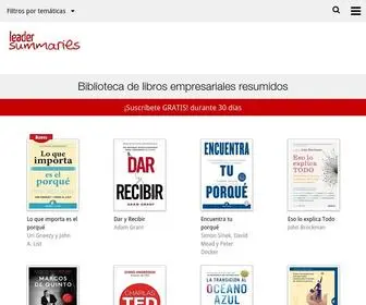 Leadersummaries.com(Resúmenes de libros empresariales) Screenshot