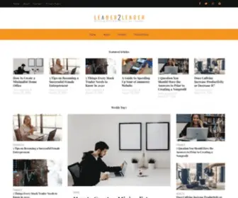 Leadertoleader.org(Leader to Leader) Screenshot