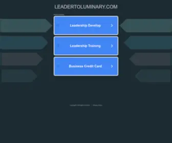 Leadertoluminary.com(Leadertoluminary) Screenshot