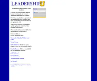 Leaderu.com(Leadership University) Screenshot