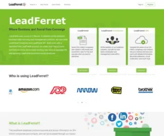 Leadferret.com(Free data) Screenshot