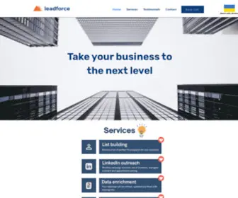 Leadforce.info(Leadforce Lead Generation and Appointment Setting Services give you access to) Screenshot