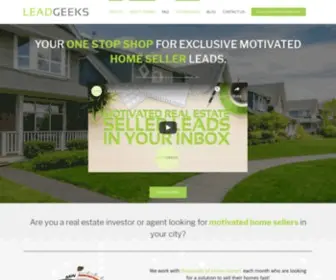 Leadgeeks.com(Lead Geeks) Screenshot