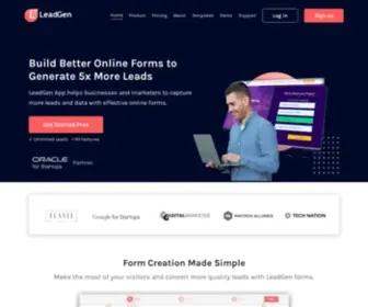 Leadgenapp.io(The Lead Generation Form Builder) Screenshot