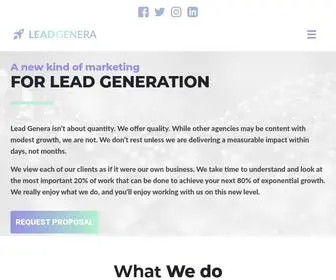 Leadgenera.com(Lead Genera) Screenshot