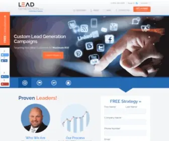 Leadgeneration.com(Online Lead Generation Company) Screenshot