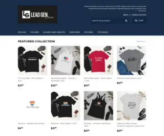 Leadgenshirts.com(Lead Gen Shirts) Screenshot