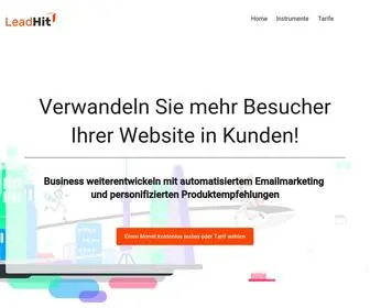 Leadhit.de(Online Marketing Tool) Screenshot