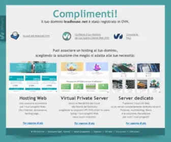 Leadhouse.net(OVH accompagna lo sviluppo dei tuoi progetti con il meglio delle infrastrutture Web) Screenshot