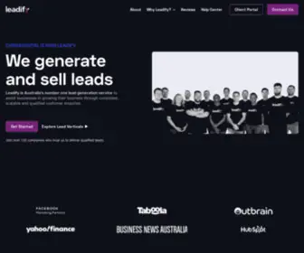 Leadify.com.au(We Sell Leads) Screenshot