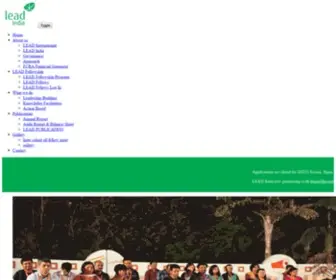 Leadindia.org(Lead India) Screenshot