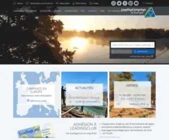 Leadingcampings.fr(Leading Campings of Europe) Screenshot