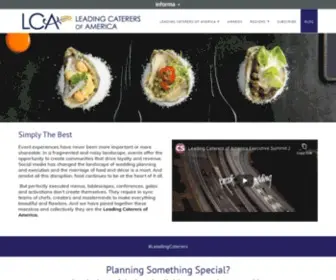 Leadingcaterers.com(Leading Caterers of America) Screenshot