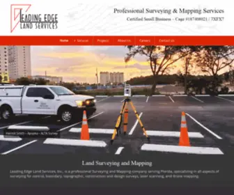 Leadingedgels.com(Florida Surveying and Mapping Company) Screenshot