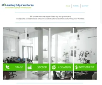Leadingedgevc.com(Leading Edge Ventures) Screenshot