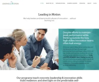 Leadinginmotion.com(Leading in Motion) Screenshot