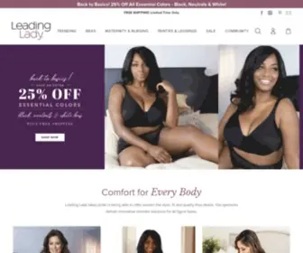 Leadinglady.com(Full Figured Bras) Screenshot