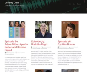 Leadinglinespod.com(A podcast on educational technology) Screenshot