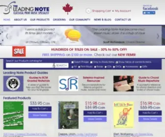 Leadingnote.com(Sheet Music) Screenshot