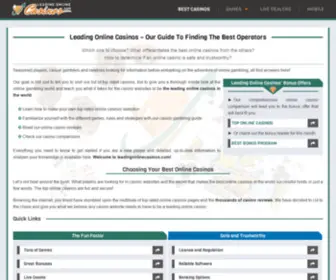 Leadingonlinecasinos.com Screenshot