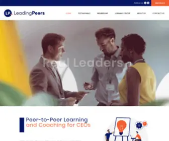 Leadingpeers.com(CEO Network) Screenshot