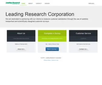 Leadingresearch.com(Leading Research Corporation) Screenshot