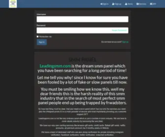 Leadingsmm.com(Leadingsmm SMM panel) Screenshot
