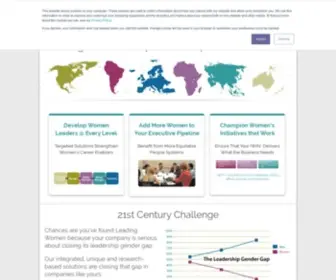 Leadingwomen.biz(Solutions for Closing the Leadership Gender Gap) Screenshot