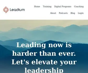 Leadium.com.au(We elevate leader's executive presence) Screenshot